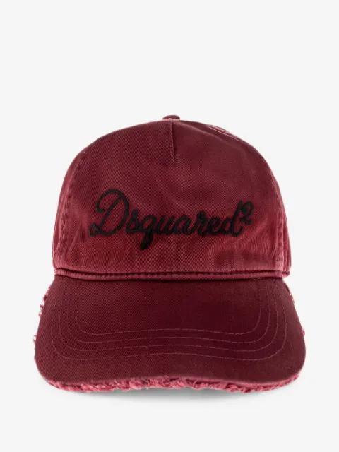 logo-embroidered distressed baseball cap by DSQUARED2