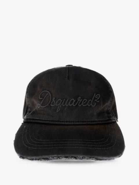 logo-embroidered distressed baseball cap by DSQUARED2