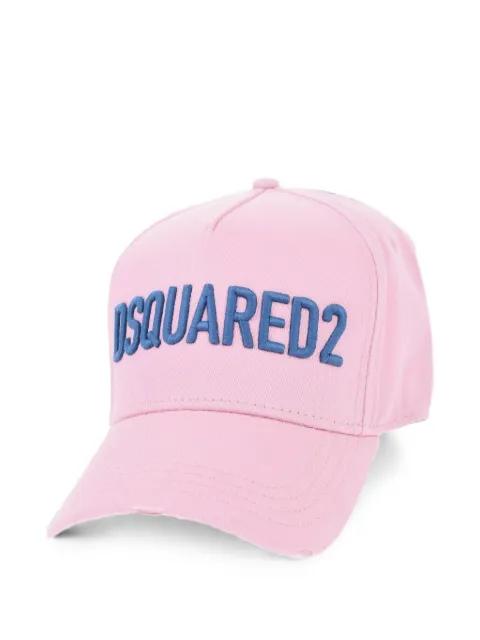 logo-embroidered distressed baseball cap by DSQUARED2