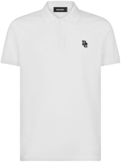 logo-embroidered polo shirt by DSQUARED2