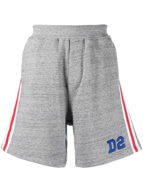 logo-embroidered striped track pants by DSQUARED2