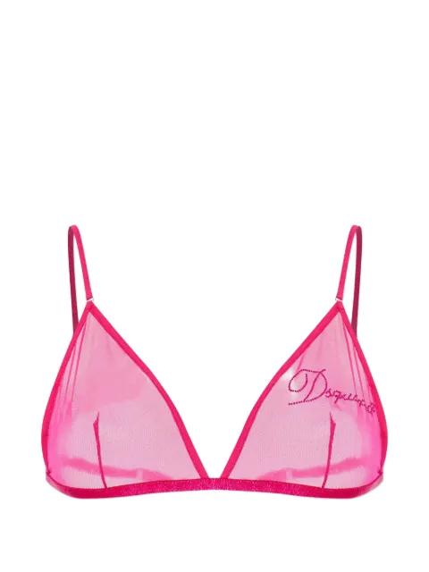 logo embroidery bra by DSQUARED2