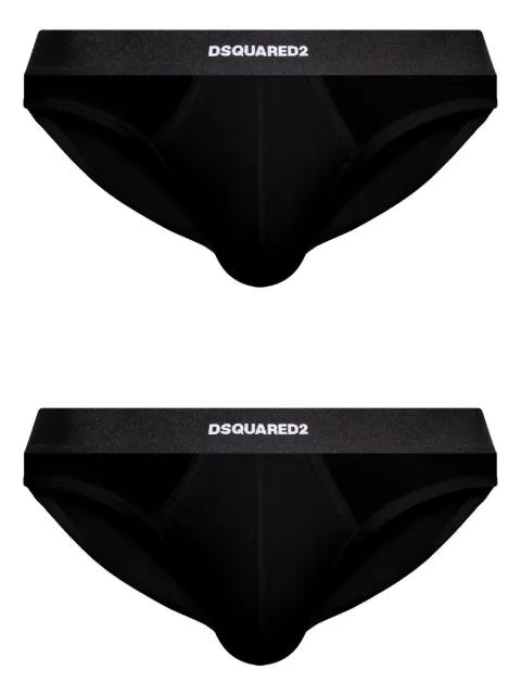 logo-jacquard briefs (set of two) by DSQUARED2