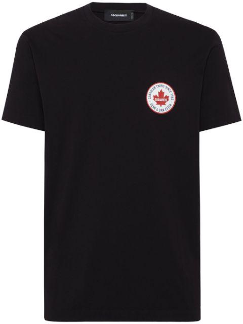 logo-patch T-shirt by DSQUARED2