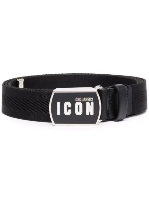 logo-patch buckle belt by DSQUARED2