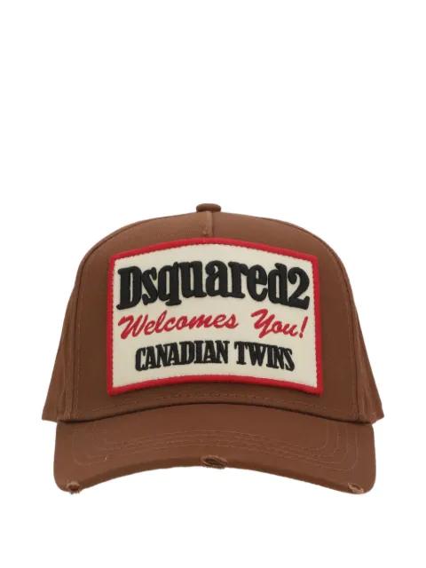logo-patch cap hat by DSQUARED2