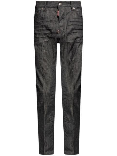 logo-patch cotton jeans by DSQUARED2