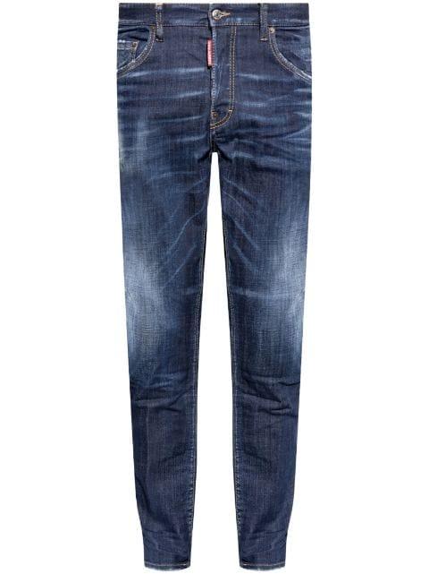 logo-patch cotton jeans by DSQUARED2
