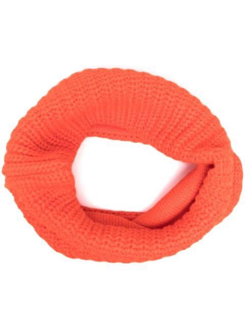 logo-patch detail collar scarf by DSQUARED2