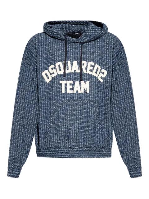 logo-patch hoodie by DSQUARED2