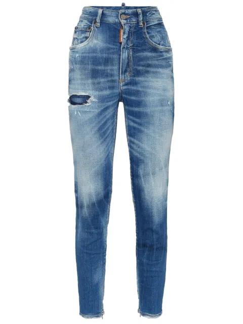 logo patch jeans by DSQUARED2