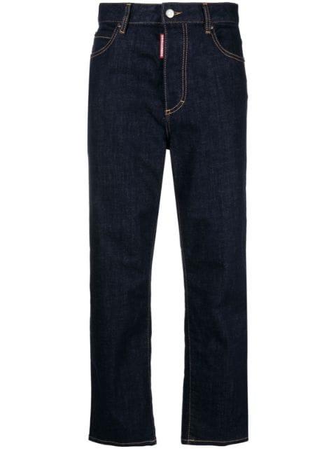 logo-patch straight-leg jeans by DSQUARED2