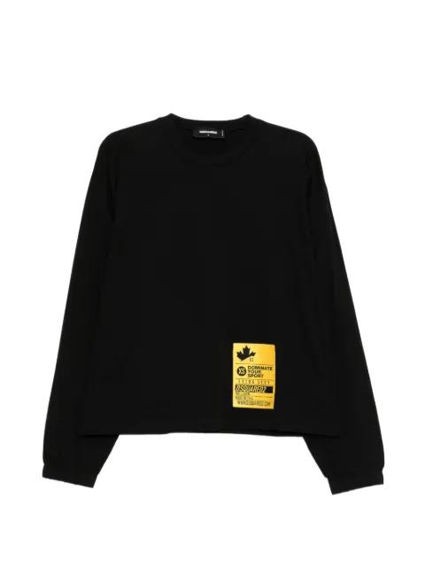 logo-patched long-sleeved T-shirt by DSQUARED2