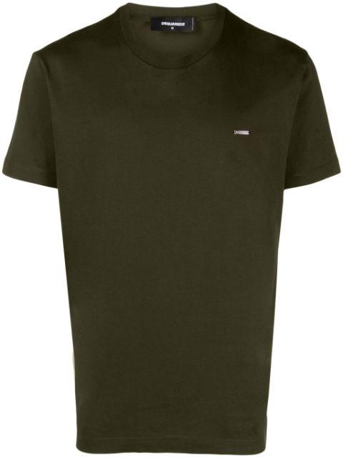 logo-plaque cotton T-shirt by DSQUARED2