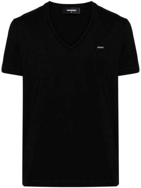 logo-plaque cotton T-shirt by DSQUARED2