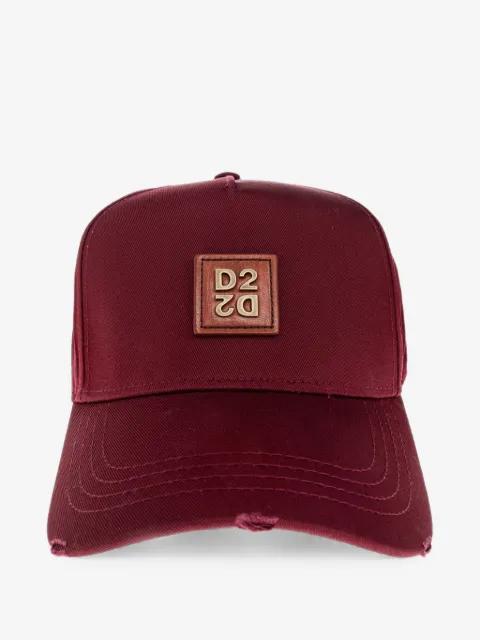 logo-plaque distressed baseball cap by DSQUARED2