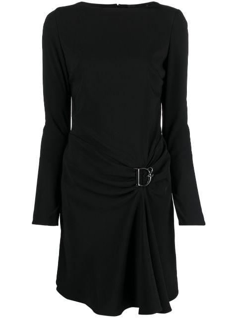 logo-plaque draped dress by DSQUARED2