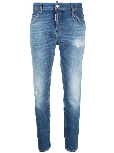 logo-plaque tapered jeans by DSQUARED2