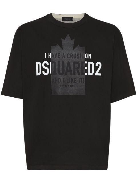 logo-print T-shirt by DSQUARED2