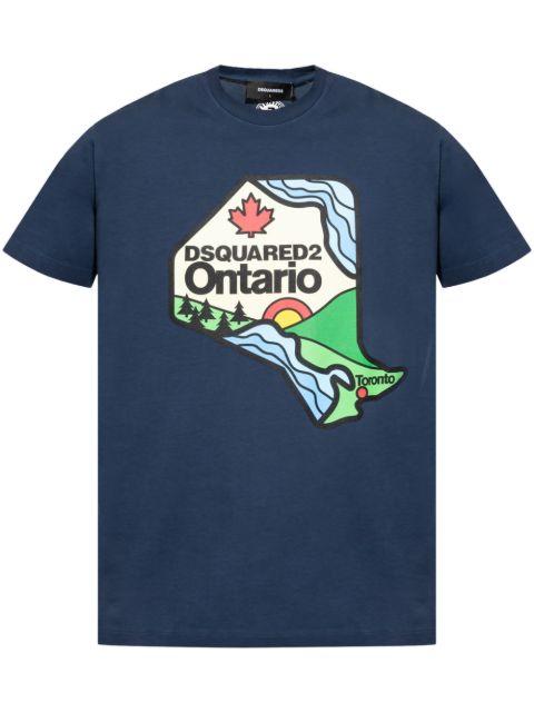 logo-print T-shirt by DSQUARED2