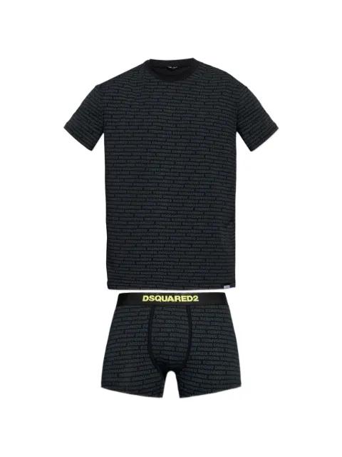 logo-print T-shirt and boxers set by DSQUARED2