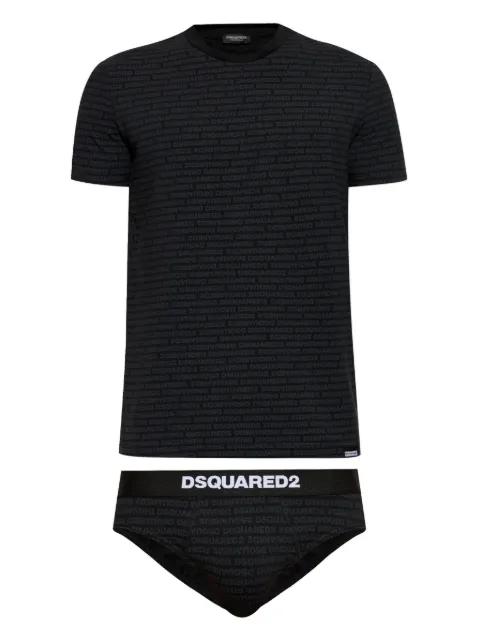 logo-print T-shirt set by DSQUARED2