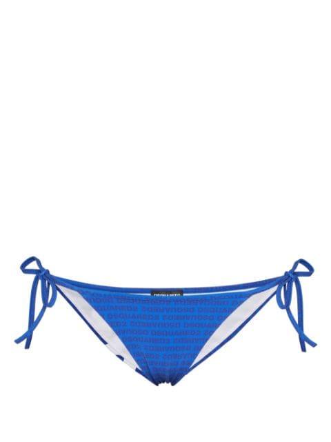 logo-print bikini bottoms by DSQUARED2