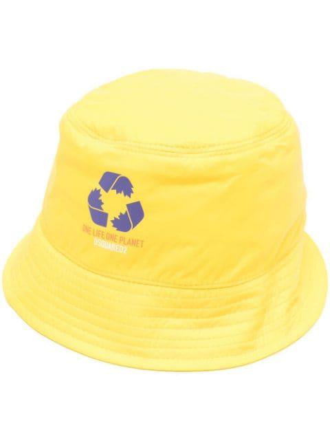 logo-print bucket-hat by DSQUARED2