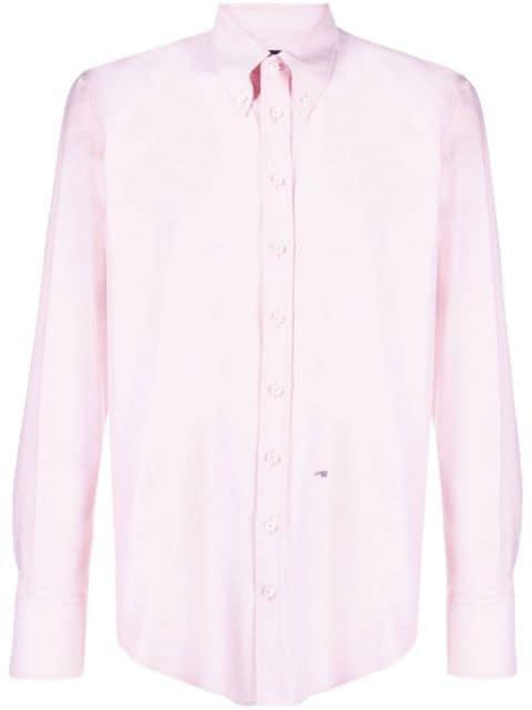 logo-print button-up shirt by DSQUARED2