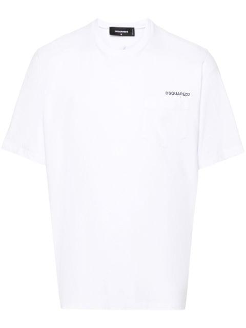 logo-print cotton T-shirt by DSQUARED2