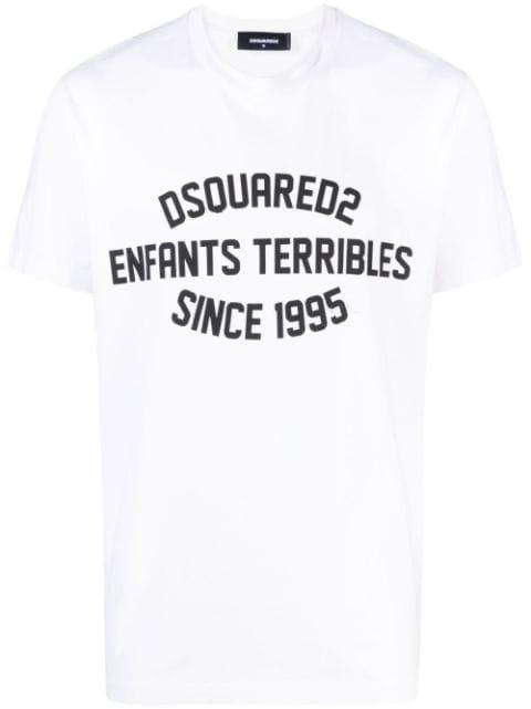 logo-print cotton T-shirt by DSQUARED2