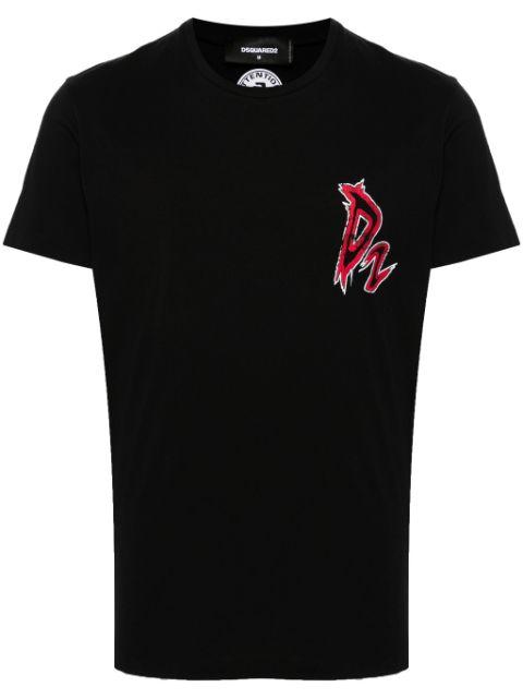 logo-print cotton T-shirt by DSQUARED2