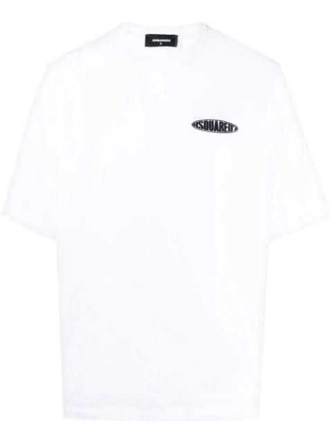 logo-print cotton T-shirt by DSQUARED2