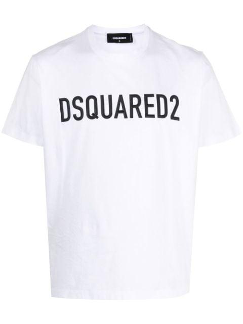 logo-print cotton T-shirt by DSQUARED2