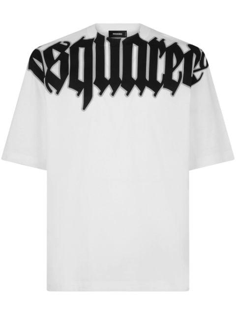 logo-print cotton T-shirt by DSQUARED2