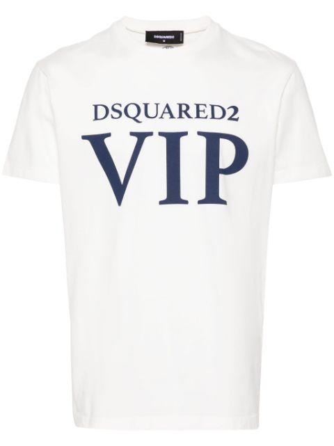 logo-print cotton T-shirt by DSQUARED2