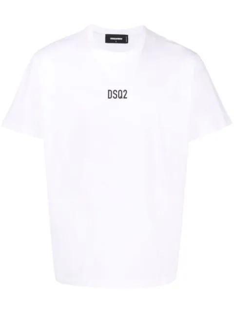 logo-print cotton T-shirt by DSQUARED2