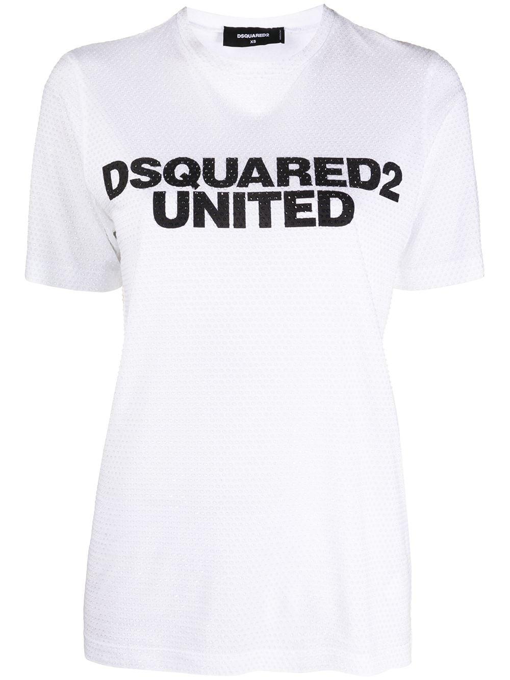 logo print cotton T-shirt by DSQUARED2