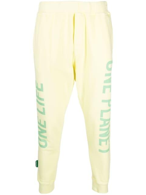 logo-print cotton track pants by DSQUARED2
