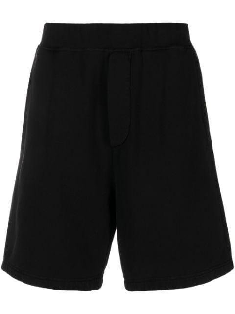 logo-print cotton track shorts by DSQUARED2