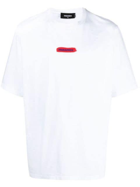 logo-print crew neck T-shirt by DSQUARED2