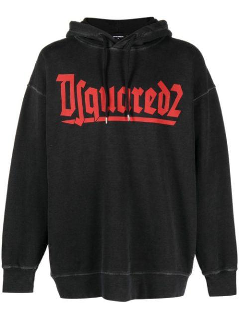logo-print crew-neck sweatshirt by DSQUARED2