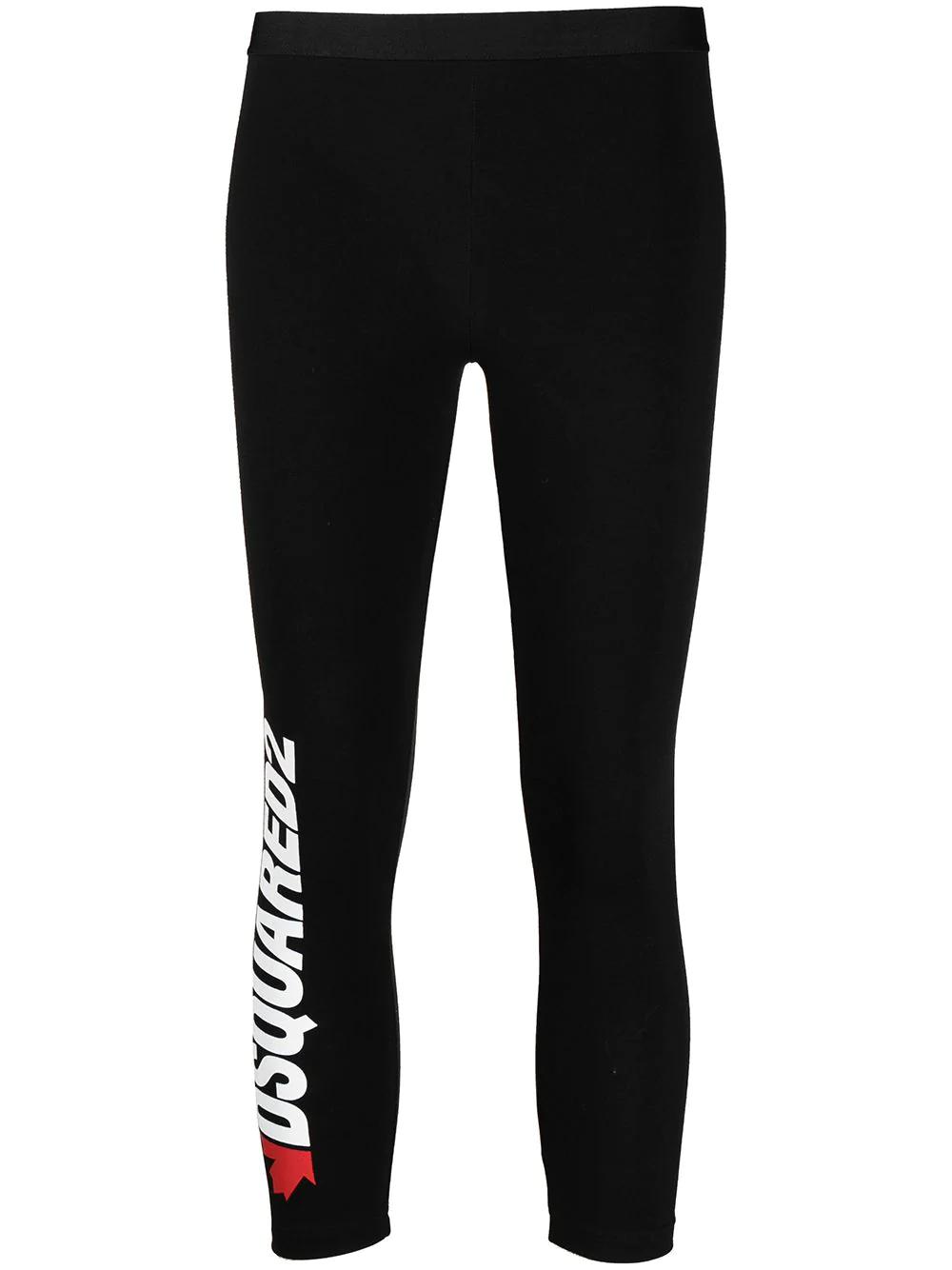 logo-print cropped leggings by DSQUARED2