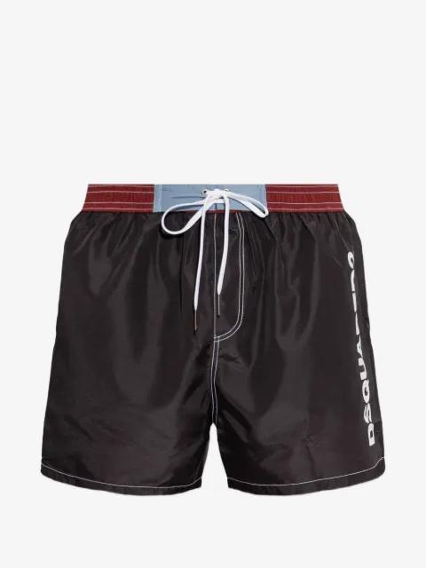 logo-print drawstring swim shorts by DSQUARED2