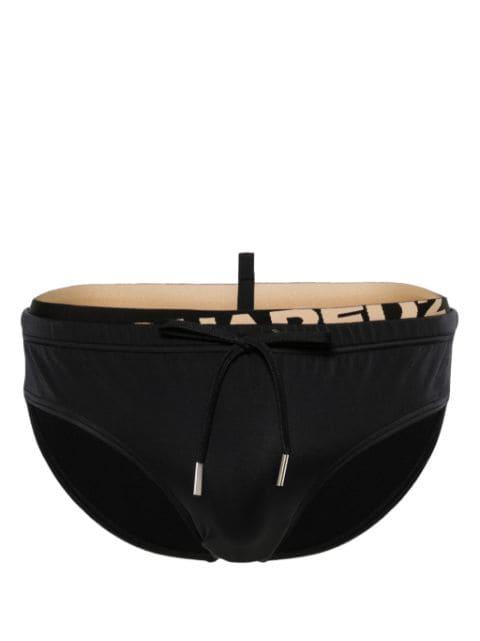 logo-print drawstring-waist swimming trunks by DSQUARED2