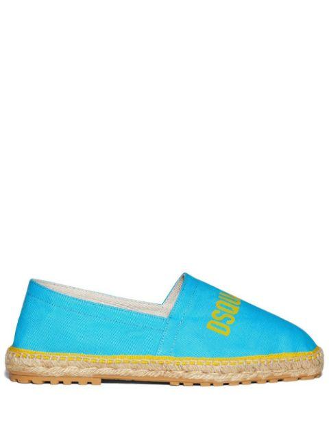 logo-print espadrilles by DSQUARED2