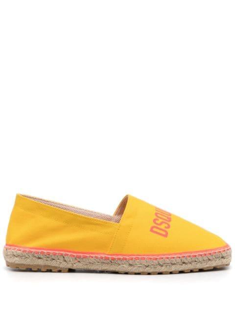 logo-print espadrilles by DSQUARED2