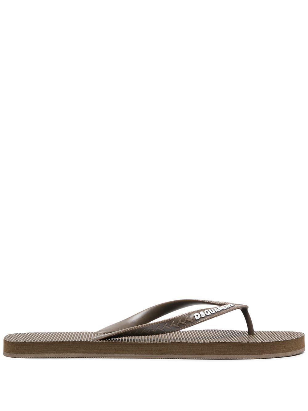 logo-print flips flops by DSQUARED2