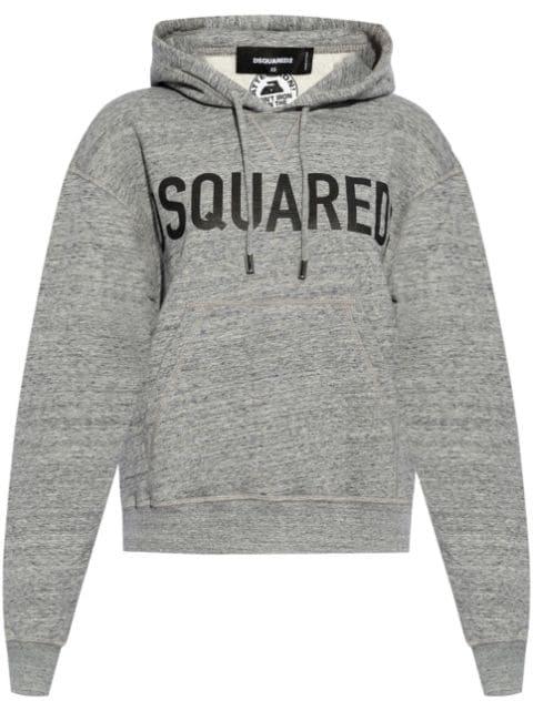 logo-print hoodie by DSQUARED2