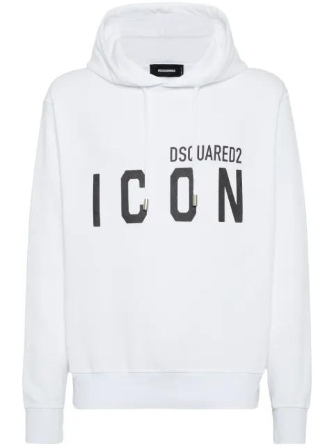 logo-print hoodie by DSQUARED2